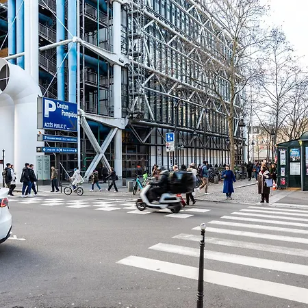 Flat 31m2 Near Pompidou Center, Marais, Les Halles, Mobility Lease Only * Parigi